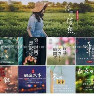 Bộ Typo Nhật Bản + Trung Quốc 380 PSD Bao Gồm Font Chữ