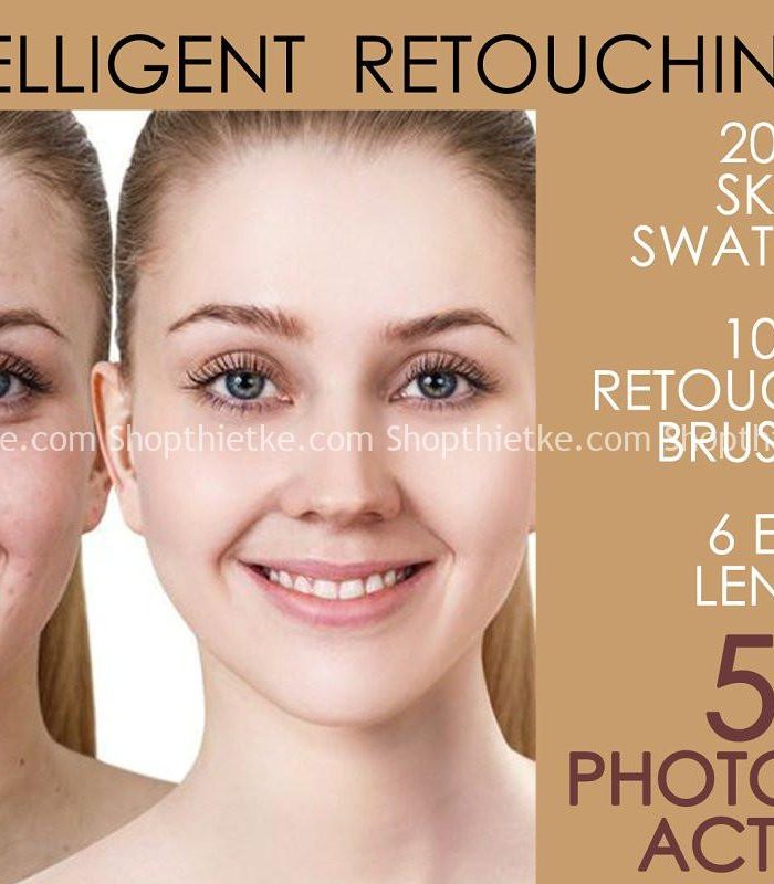 Gói Retouch Da Chuyên Nghiệp Bao Gồm Nhiều Item