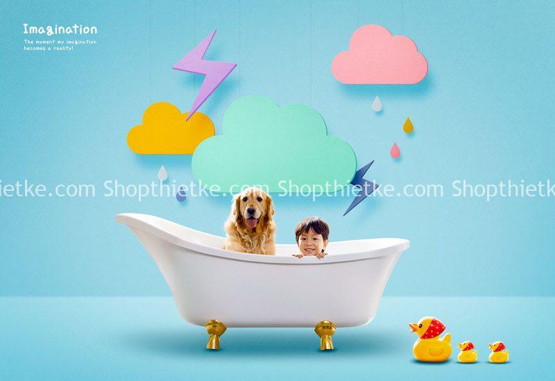 18 PSD Background Đáng Yêu Dành Cho Ảnh Chụp Trẻ Em 3 Pasted 13