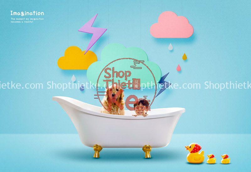 18 PSD Background Đáng Yêu Dành Cho Ảnh Chụp Trẻ Em 3 Pasted 13