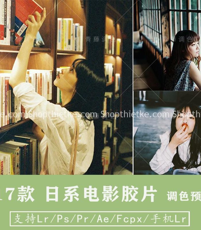 17 Preset Tone Màu Phong Cách Film Cổ Điển Nhật Bản Thích Hợp Ảnh Chân Dung (LR/XMP/DNG/CUBE)