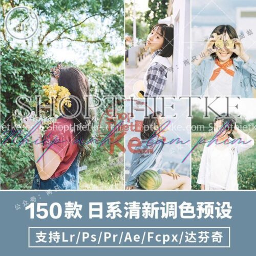 150 Preset Tone Màu Nhẹ Nhàng Chuẩn Nhật Bản [Lrtemplate, xmp, 3dluts]