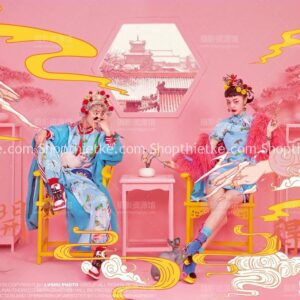 60 PSD Bao Gồm Typo Và Background Phong Cách China