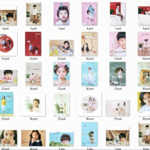 127 PSD Layout - Background Làm Ảnh Bìa Trẻ Em Mới Nhất 2021