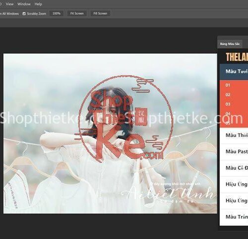 Panel Photoshop Gồm 35 Màu Dùng Để Blend Phong Cách Hàn – Nhật – Trung (Mac/Win)