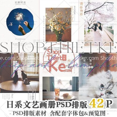 5 Kiểu Thiết Kế Album Bao Gồm 42 PSD Phong Cách Nhật Bản