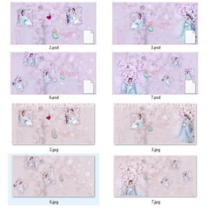 12 Kiểu Album Ảnh Chụp Mẹ Bầu -  Bao Gồm 96 PSD Full Layer