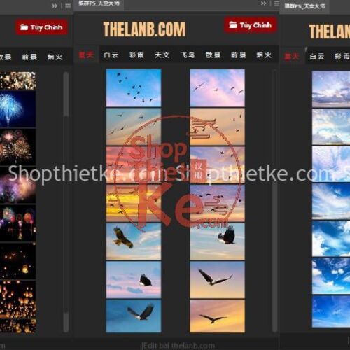 Bộ Panel Photoshop Thay Nền Trời Và Thêm Một Số Hiệu Ứng Lung Linh [Win/Mac]