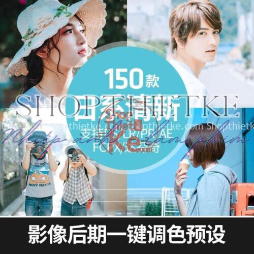 150 Preset Ảnh Chân Dung Tone Màu Nhật Bản Nhẹ Nhàng Dùng Được Cho PR / PS / AE / FCPX / Lut