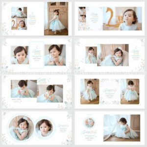 Mẫu Album Edit Ảnh Trẻ Em Dễ Thương Bao Gồm 32 PSD