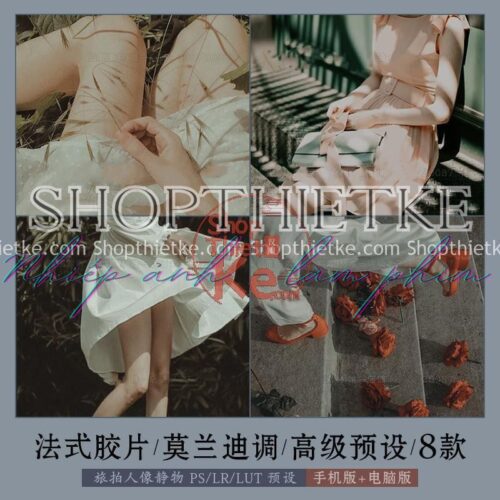 8 Tone Màu Phim Pháp Cổ Điển (Lrtemplate, xmp, dng, cube)