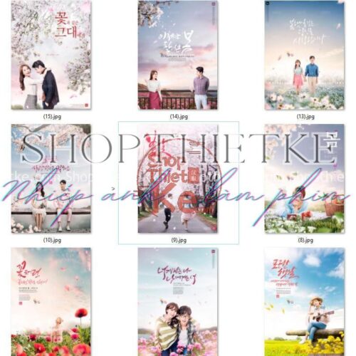 16 PSD Background Đầy Đủ Layer Phong Cách Hàn Quốc