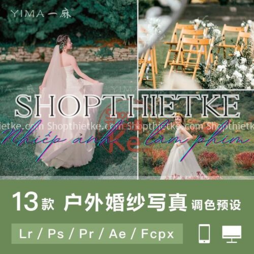 13 Preset Chuyên Dùng Cho Ảnh Cưới Từ Studio Chuyên Nghiệp (Lrtemplate, xmp, dng, cube)
