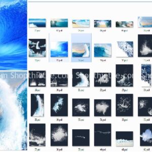 46 PSD và 22 PNG Vật Liệu Sóng Biển - Dùng Để Ghép Ảnh Chất Lượng Cao