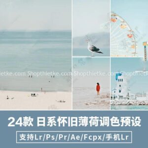 24 Preset Xanh Ngọc Phong Cách Japan Mát Mẻ [Lrtemplate/xmp/dng/cube]