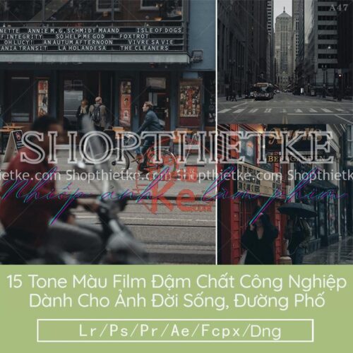 15 Tone Màu Film Đậm Chất Công Nghiệp Dành Cho Ảnh Đời Sống, Đường Phố (LR/XMP/DNG/CUBE)