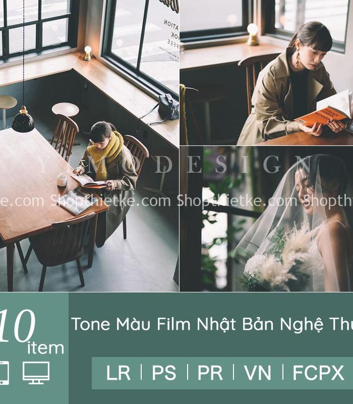 10 Tone Màu Film Nhật Bản Nghệ Thuật Thích Hợp Ảnh Chân Dung Ánh Sáng Yếu (LR/XMP/DNG/CUBE)