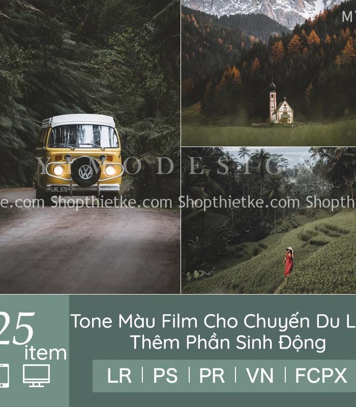 25 Preset Tone Màu Film Cho Chuyến Du Lịch Thêm Phần Sinh Động (LR/XMP/DNG/CUBE)
