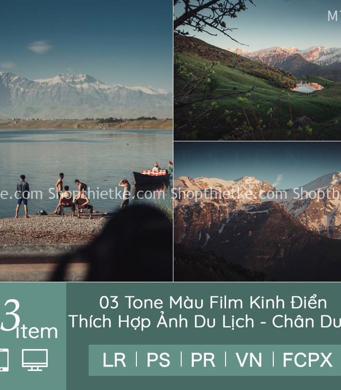 03 Tone Màu Film Kinh Điển Thích Hợp Ảnh Du Lịch - Chân Dung (LR/XMP/DNG/CUBE)