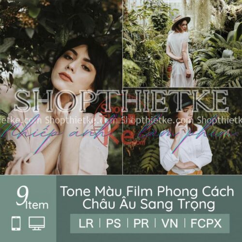 09 Tone Màu Film Phong Cách Châu Âu Sang Trọng (LR/XMP/DNG/CUBE)