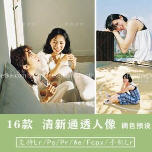 16 Tone Màu Trong Suốt Kết Hợp Retro Phong Cách Nhật Bản 2021 (LR/XMP/DNG/CUBE)