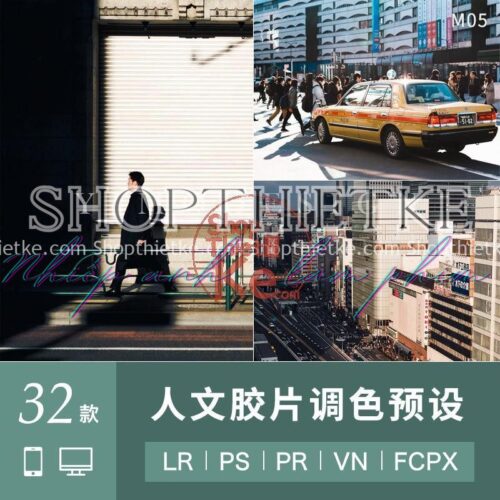 32 Preset Tone Màu Film Nhật Bản Thích Hợp Chụp Ảnh Đời Sống, Đường Phố (LR/XMP/DNG/CUBE)