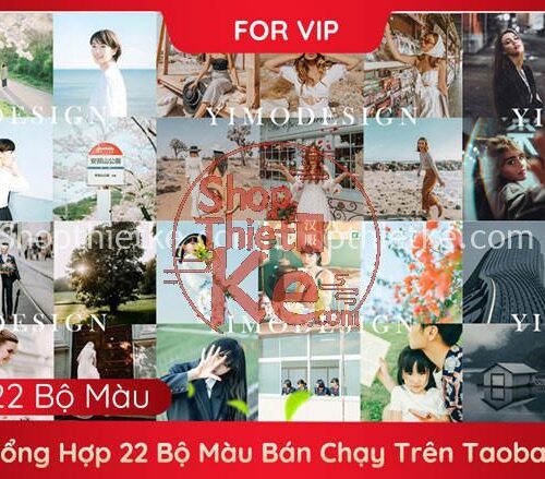 Tổng Hợp 22 Bộ Màu Đang Bán Chạy Trên Taobao – Hơn 400 Preset (LR/XMP/DNG/CUBE)