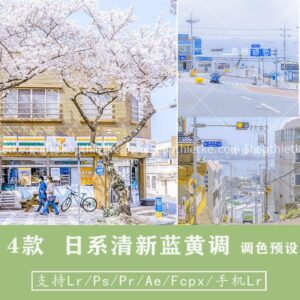 04 Tone Màu Anime Nhật Bản Thích Hợp Ảnh Nhiều Ánh Sáng (XMP/LR/DNG/CUBE)