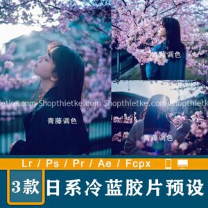 03 Tone Màu Lạnh Xanh Lam Phong Cách Nhật Bản (XMP/DNG/CUBE)