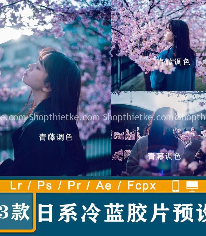 03 Tone Màu Lạnh Xanh Lam Phong Cách Nhật Bản (XMP/DNG/CUBE)