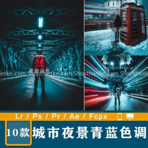 10 Tone Màu Lục Lam Cho Ảnh Chụp Đêm (XMP/DNG/CUBE)