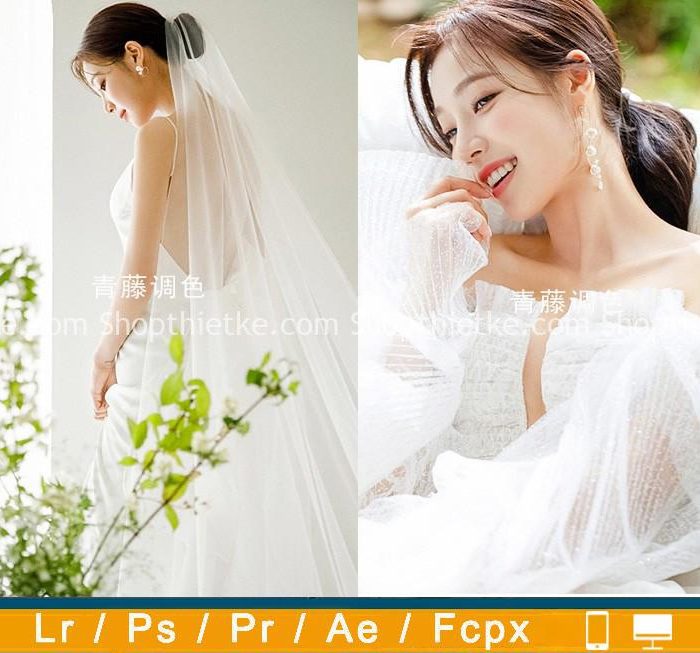 15 Tone Màu Trong Veo Thích Hợp Chụp Ảnh Cưới Phong Cách Hàn Quốc(XMP/DNG/CUBE)