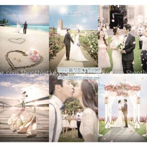 09 PSD Background Ảnh Cưới Phong Cách Hàn Quốc Đầy Đủ Layer