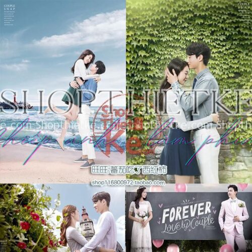 17 PSD Background Cho Ảnh Cưới Studio Phong Cách Hàn Quốc