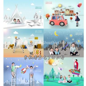 18 Mẫu PSD Background Cho Ảnh Trẻ Em Vui Nhộn Mới Nhất 2022