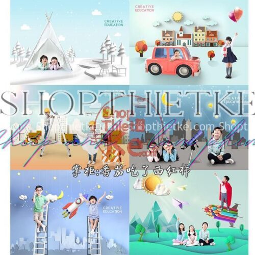 18 Mẫu PSD Background Cho Ảnh Trẻ Em Vui Nhộn Mới Nhất 2022