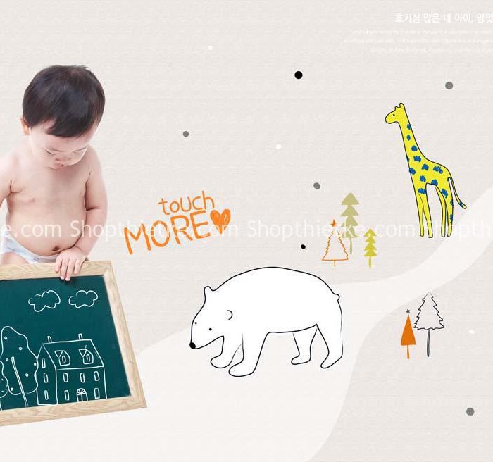 10 Mẫu Background PSD Ghép Ảnh Baby Studio (PSD)