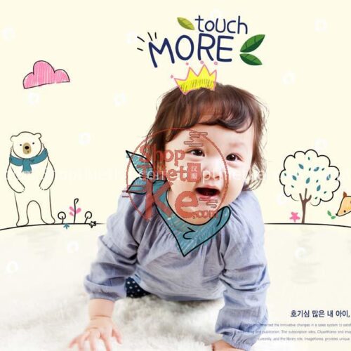 10 Mẫu Background PSD Ghép Ảnh Baby Studio (PSD)