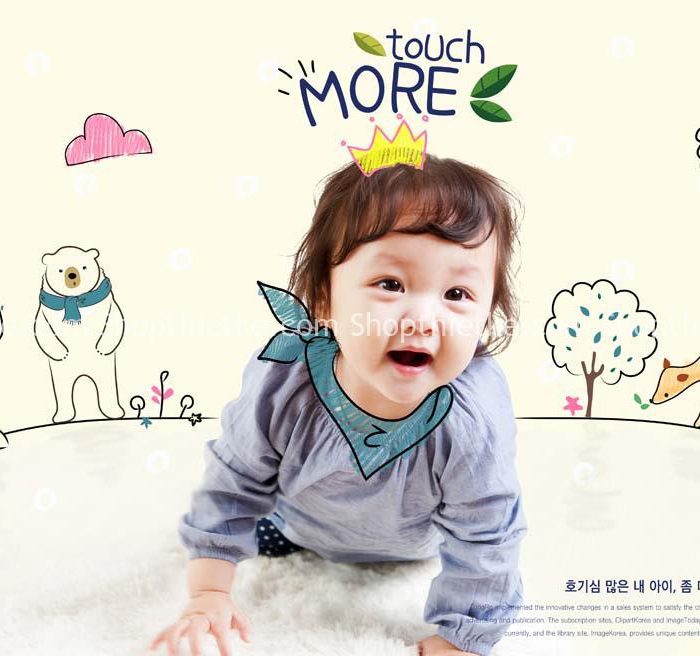 10 Mẫu Background PSD Ghép Ảnh Baby Studio (PSD)