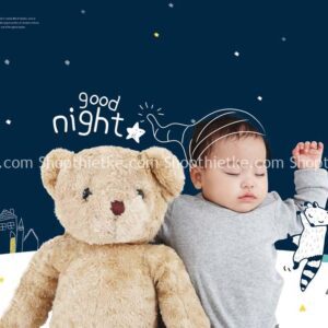 10 Mẫu Background PSD Ghép Ảnh Baby Studio (PSD)