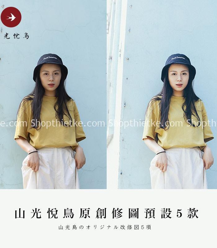 05 Preset Tone Màu Nhật Bản Nhẹ Nhàng Thích Hợp Ảnh Chụp Chân Dung Đơn Giản (XMP/LR/DNG)