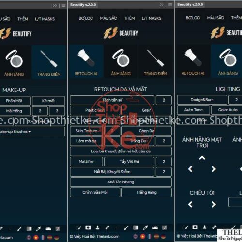 Beautify V2 – Tool Retouch Ảnh Nhiều Chức Năng Cực Mạnh Đã Việt Hoá (PTS CC2014+)