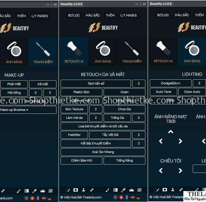 Beautify V2 – Tool Retouch Ảnh Nhiều Chức Năng Cực Mạnh Đã Việt Hoá (PTS CC2014+)
