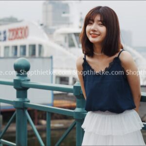 Stock China Em Gái Xinh Đẹp Tạo Dáng Phong Cách Đường Phố (53 Tấm)