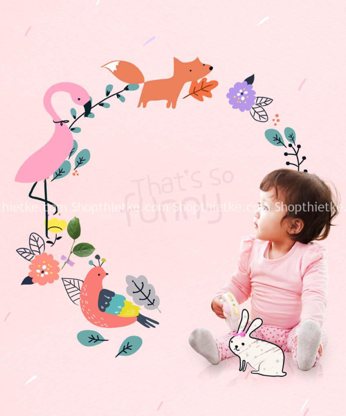 10 Mẫu Background PSD Ghép Ảnh Baby Studio (PSD)