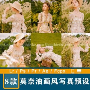 8 Phong Cách Sơn Dầu Monet Phim Pháp Mới Nhất 2022 (XMP/DNG/CUBE)