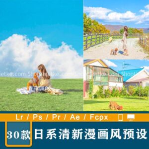 30 Preset Phong Cách Truyện Tranh Nhật Bản Tươi Mới - Rực Rỡ Thích Hợp Ảnh Ngoại Cảnh (XMP/DNG/CUBE)