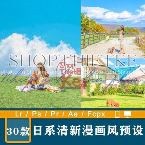 30 Preset Phong Cách Truyện Tranh Nhật Bản Tươi Mới - Rực Rỡ Thích Hợp Ảnh Ngoại Cảnh (XMP/DNG/CUBE)