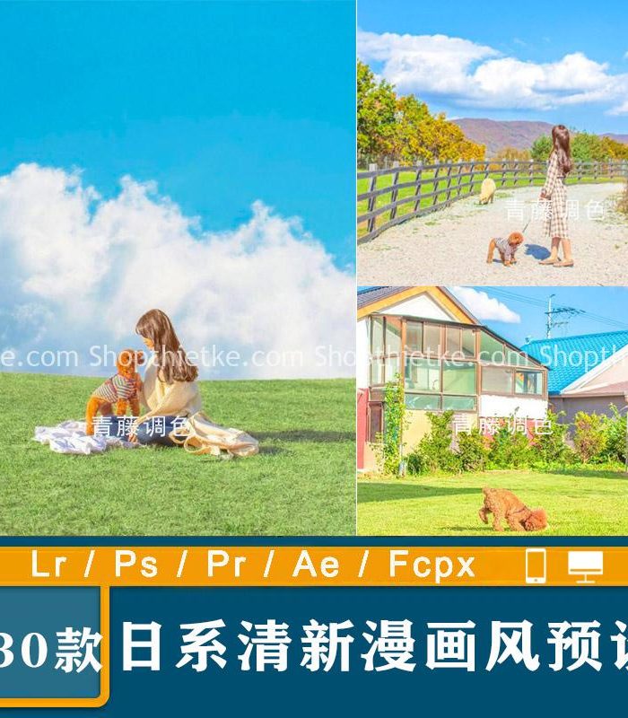 30 Preset Phong Cách Truyện Tranh Nhật Bản Tươi Mới - Rực Rỡ Thích Hợp Ảnh Ngoại Cảnh (XMP/DNG/CUBE)