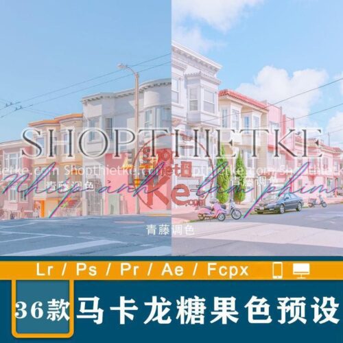 36 Preset Tone Màu Kẹo Macaron Phong Cách Truyện Tranh Nhật Bản (XMP/DNG/CUBE)